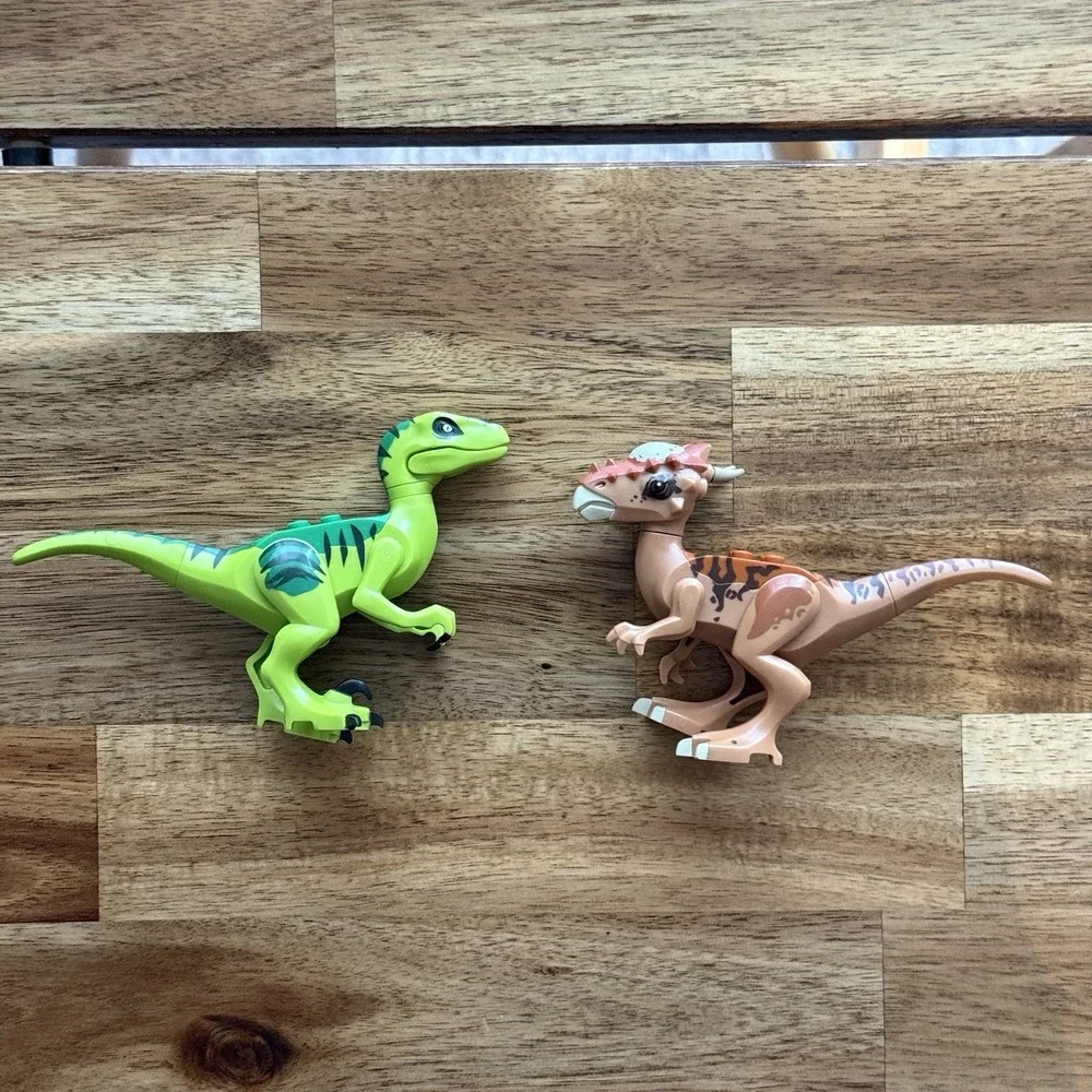 LEGO Jurassic World Stygimoloch Breakout -Dinosaur Escape Raptor FIGURES ONLY